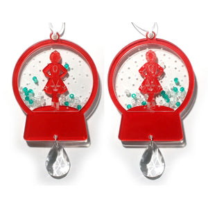 Irish Step Dancer Girl Snow Globe Ornament