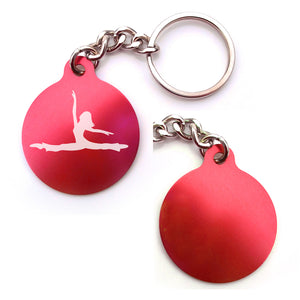 Dance-Themed Key Chain  - Circle (Choose from 6 designs)