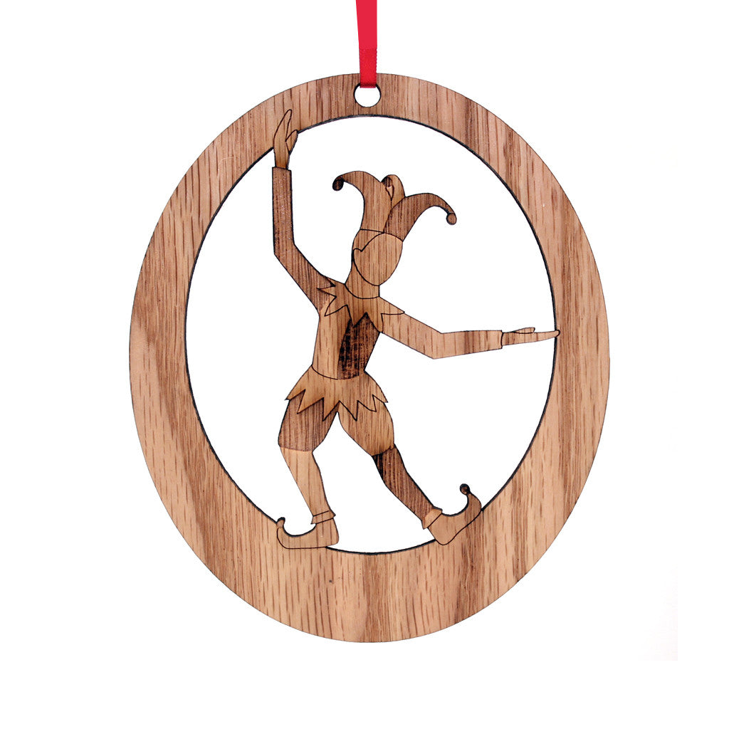 Court Jester Laser-Etched Ornament - Ballet Gift Shop