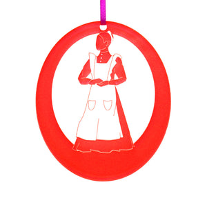 Maid Laser-Etched Ornament - Ballet Gift Shop