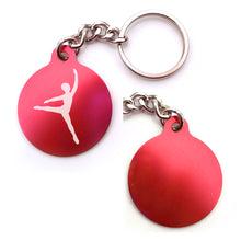 Load image into Gallery viewer, Dance-Themed Key Chain  - Circle (Choose from 6 designs)