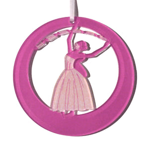 Mask Fairy Laser-Etched Ornament