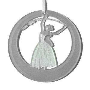 Mask Fairy Laser-Etched Ornament