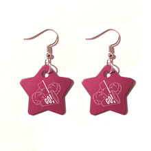 Load image into Gallery viewer, Cheer Megaphone Metal Earrings