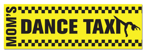 Mom's Dance Taxi 11-1/2" x 3-3/4" Bumper Sticker - Ballet Gift Shop