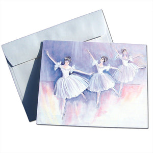 Pas de Trois Note Cards - Ballet Gift Shop