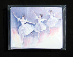 Pas de Trois Note Cards - Ballet Gift Shop