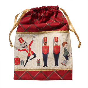 Nutcracker Illustrations Drawstring Tote - Cotton - Ballet Gift Shop