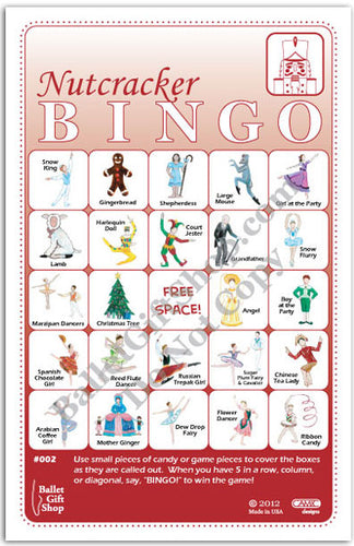 Nutcracker Ballet Bingo - Ballet Gift Shop