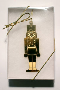 The Nutcracker Gold-Plated Ornament - Ballet Gift Shop