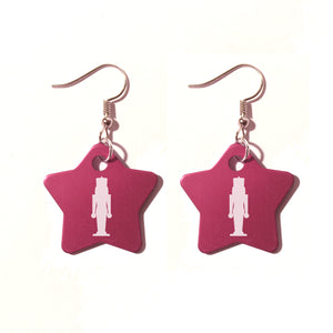 Nutcracker Metal Earrings