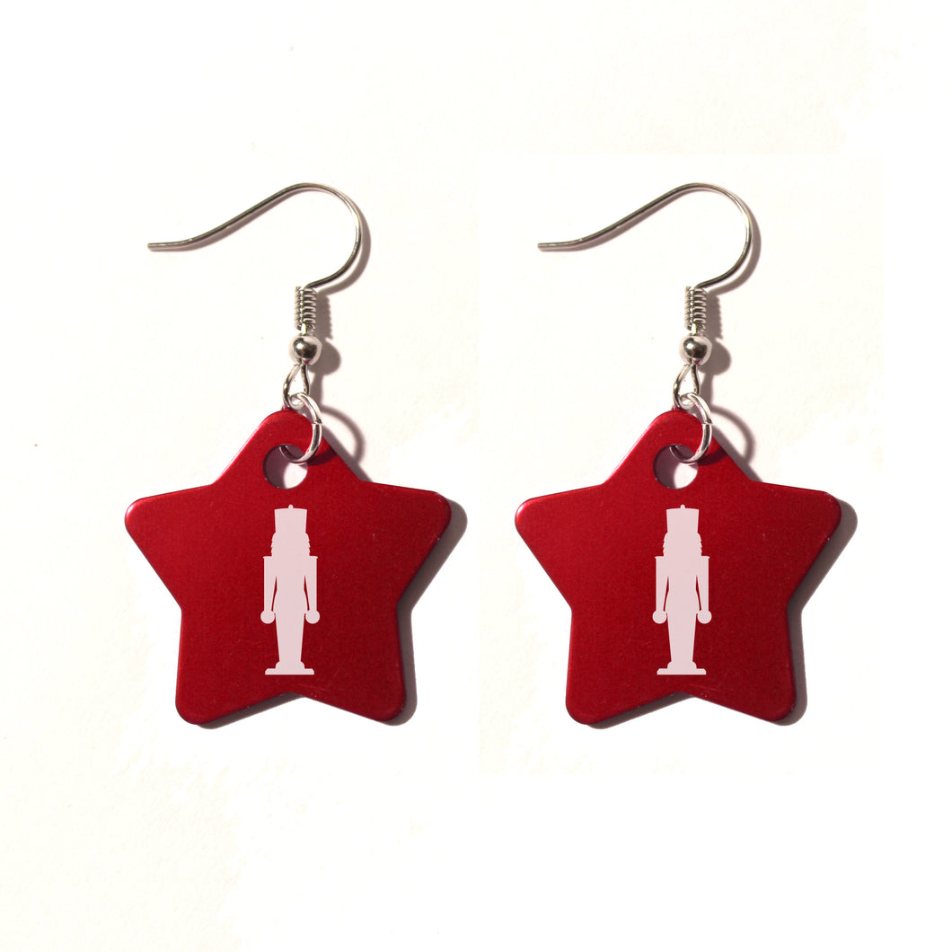 Nutcracker Metal Earrings