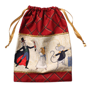 Nutcracker Illustrations Drawstring Tote - Cotton - Ballet Gift Shop