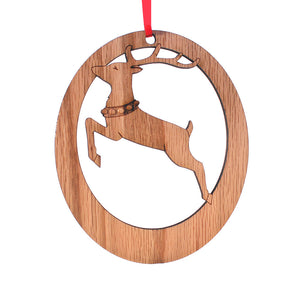 Reindeer Laser-Etched Ornament - Ballet Gift Shop