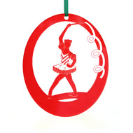 Ribbon Candy Laser-Etched Ornament - Ballet Gift Shop