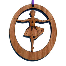 Load image into Gallery viewer, Rose Dancer Laser-Etched Ornament - Ballet Gift Shop