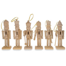 Load image into Gallery viewer, 5&quot; Paint Your Own Nutcracker Ornament Set of 6 Kit