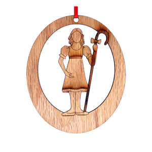 Young Shepherdess Laser-Etched Ornament - Ballet Gift Shop