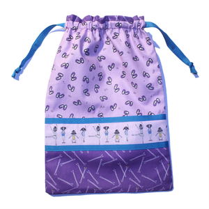 Slippers & Bobby Pins Drawstring Tote