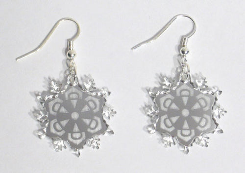 Mirrored Snowflake Earrings - Ballet Gift Shop