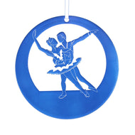 Snow Pas de Deux Laser-Etched Ornament - Ballet Gift Shop