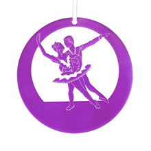 Load image into Gallery viewer, Snow Pas de Deux Laser-Etched Ornament - Ballet Gift Shop