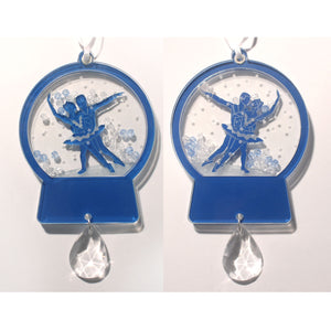Snow Pas de Deux Snow Globe Ornament