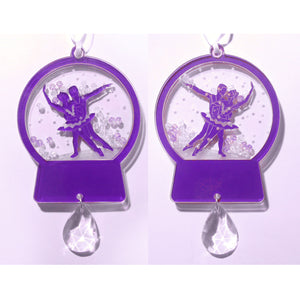 Snow Pas de Deux Snow Globe Ornament