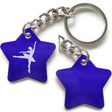 Load image into Gallery viewer, Dance-Themed Key Chain - Star (Choose from 6 designs)