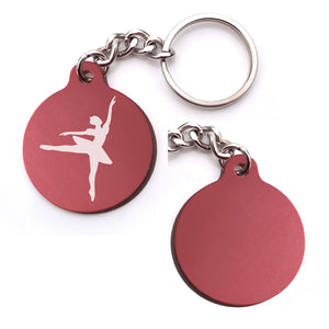 Dance-Themed Key Chain  - Circle (Choose from 6 designs)