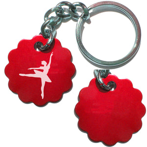 Dance-Themed Key Chain - Flower (Choose from 6 designs)