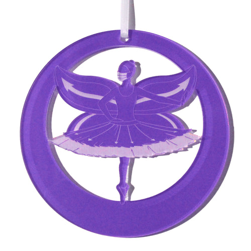 Social Distancing Fairy Laser-Etched Ornament