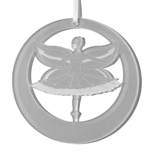 Social Distancing Fairy Laser-Etched Ornament