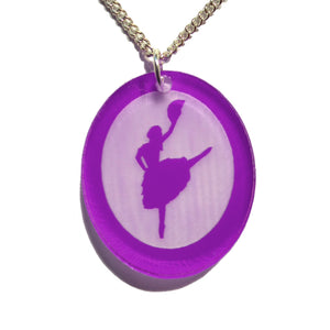 Spanish Chocolate Dancer Silhouette Pendant - Ballet Gift Shop