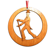 Load image into Gallery viewer, Top Hat &amp; Tails Tap Dancer Laser-Etched Ornament - Ballet Gift Shop