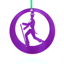 Load image into Gallery viewer, Top Hat &amp; Tails Tap Dancer Laser-Etched Ornament - Ballet Gift Shop