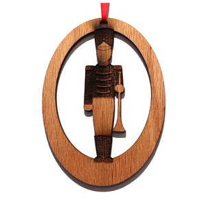 Trumpeter Soldier Laser-Etched Ornament