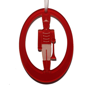 Trumpeter Soldier Laser-Etched Ornament