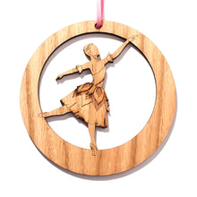 Load image into Gallery viewer, Violet Flower Dancer Laser-Etched Ornament - Ballet Gift Shop