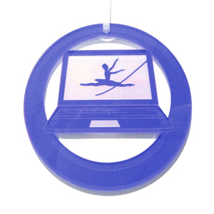 Virtual Dance Class Laser-Etched Ornament