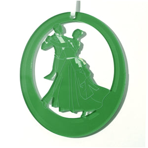 Waltzing Parents at the Party Laser-Etched Ornament