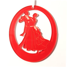 Load image into Gallery viewer, Waltzing Parents at the Party Laser-Etched Ornament