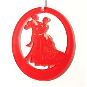Waltzing Parents at the Party Laser-Etched Ornament
