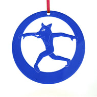 Wolf Laser-Etched Ornament - Ballet Gift Shop